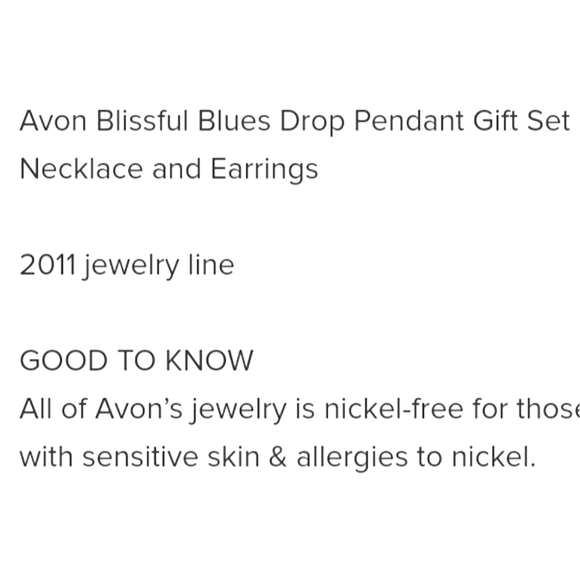 SET of 2: Avon Blissful Blues Necklace & Earrings - Picture 8 of 14